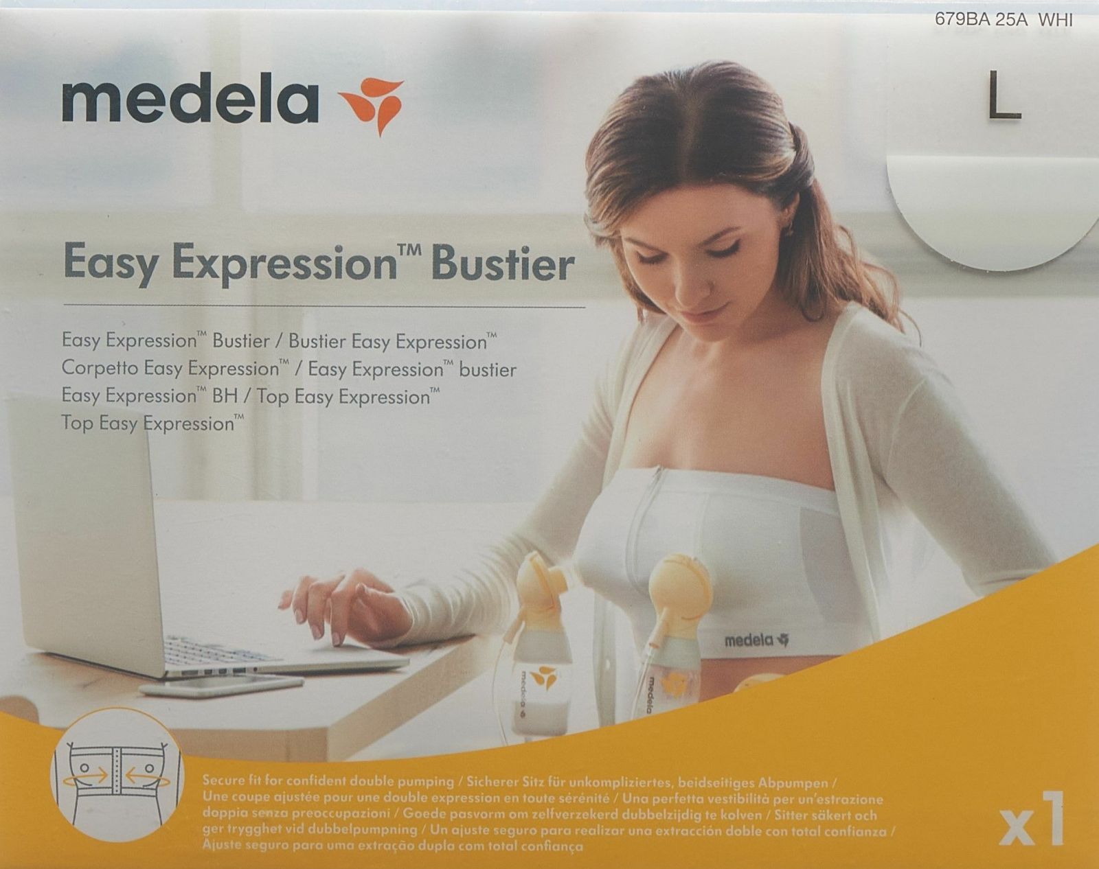 Medela Easy Expression Bustier L Weiss In Der Adler Apotheke 3709