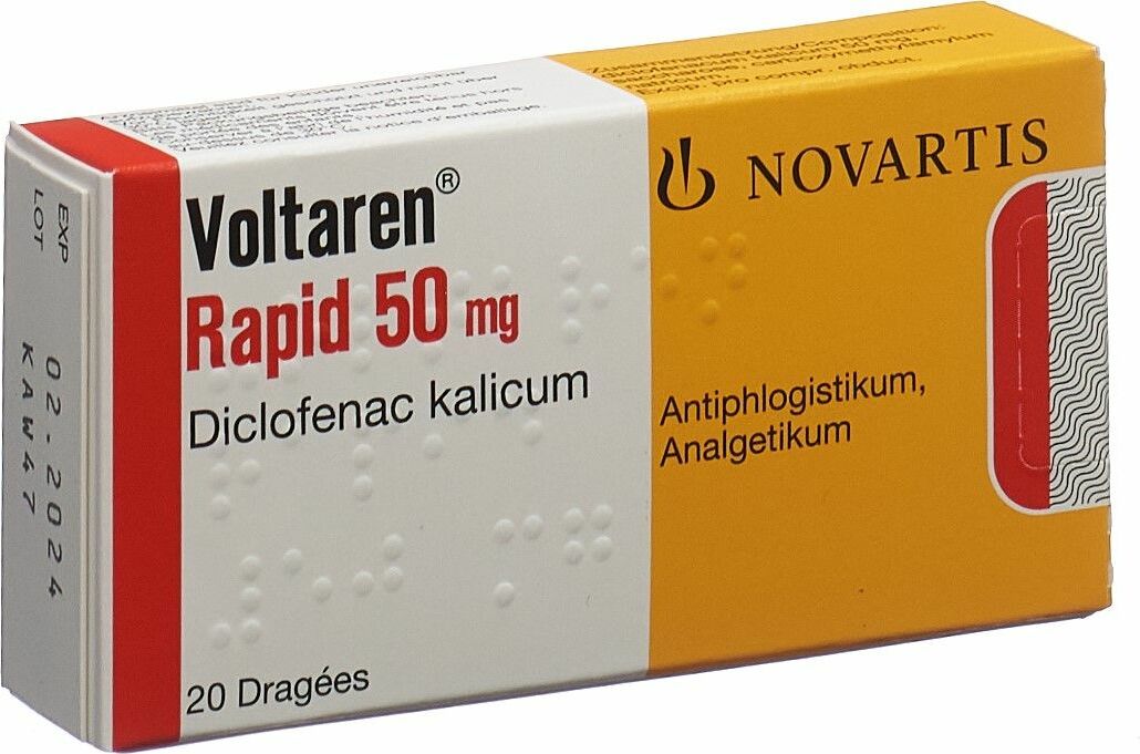 Voltaren Rapid 50mg 20 Dragées In Der Adler Apotheke