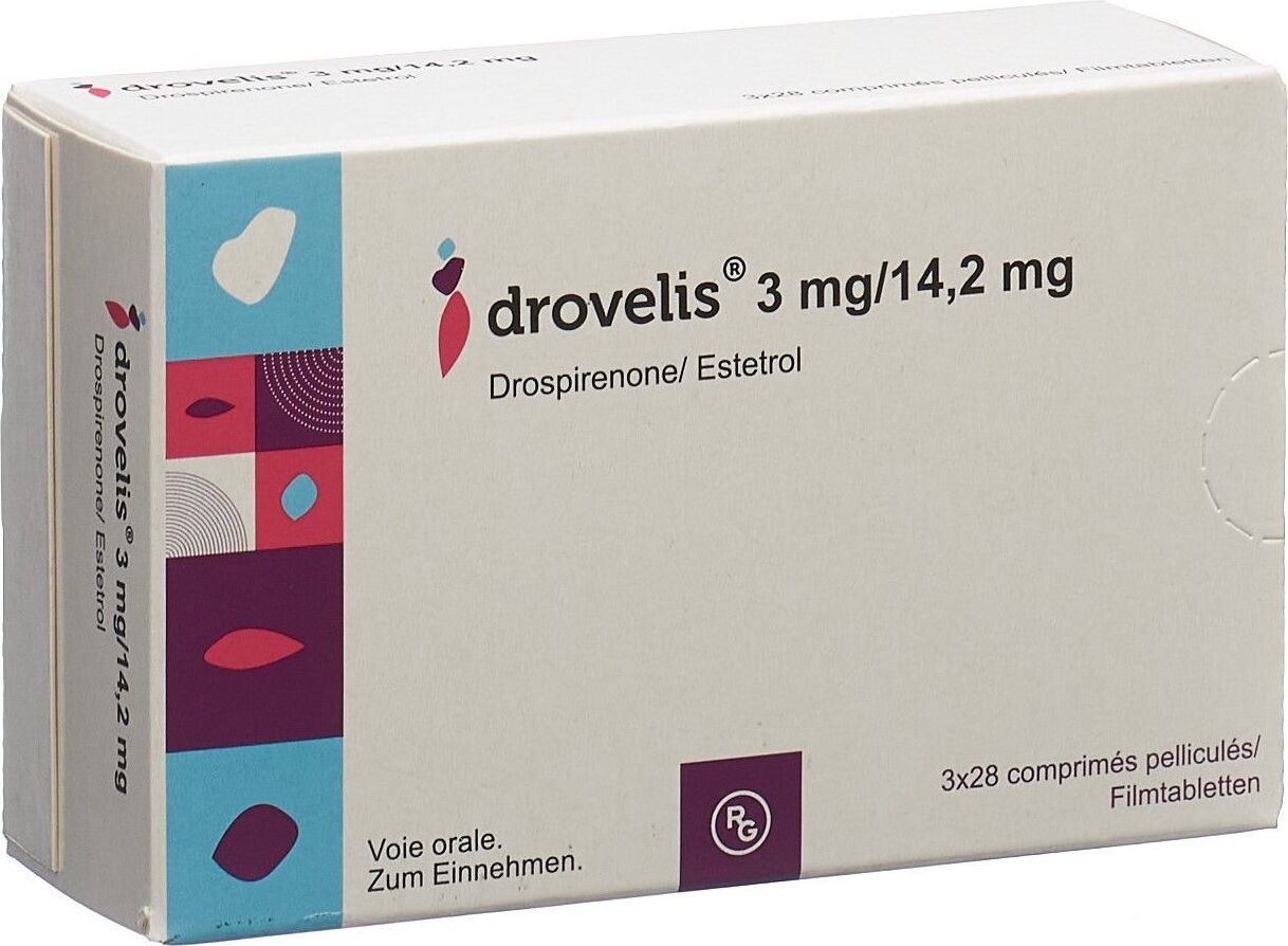 Drovelis Filmtabletten 3mg/14.2mg 3x 28 Stück in der Adler Apotheke