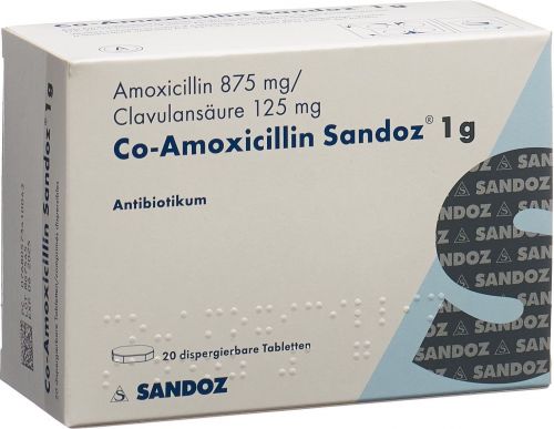 Co-amoxicillin Sandoz Disp Tabletten 1g 20 Stück in der Adler Apotheke