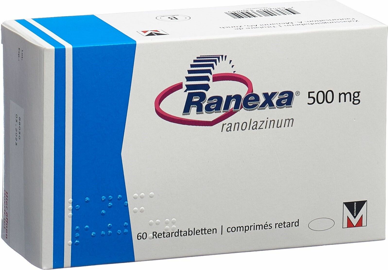 Ranexa Retard Tabletten 500mg 60 Stück in der Adler Apotheke