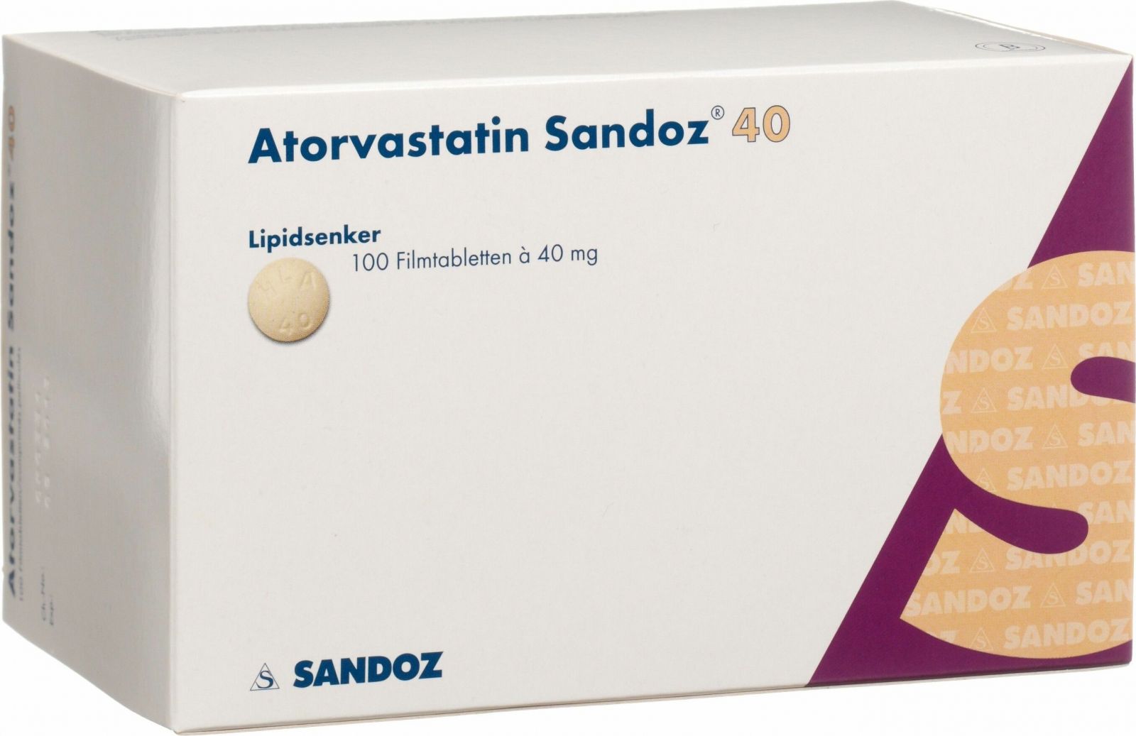 Atorvastatin Sandoz Filmtabletten 40mg 100 Stück in der Adler Apotheke