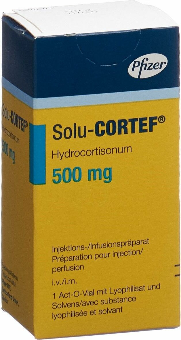 Solu Cortef Trockensubstanz 500mg Act O Vial 4ml In Der Adler Apotheke